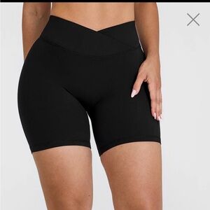 ONER Active UNIFIED WRAP SHORTS WHITE LOGO 6"